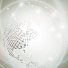 Dotted world globe light design vector illustration N3