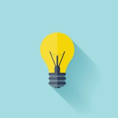 Flat bulb Education concept background Success achievement