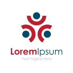 Group unity partnership strenght shield dot concept elements icon logo