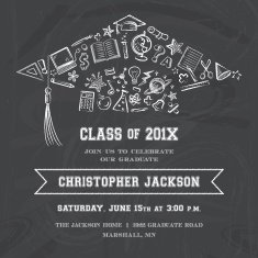 Graduation Cap Invitation