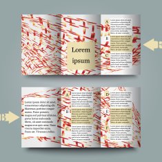 Brochure template with abstract background N6