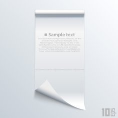 Bent piece of paper notebook