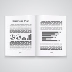 Business plan book Vector