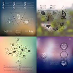 education infographic with unfocused background N12