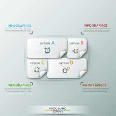 Modern infographic option banner N23