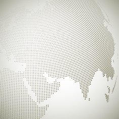 Dotted world globe light design vector illustration N4