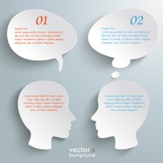 Two Head Speech And Thought Bubbles
