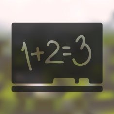 school icon on blurred background N3
