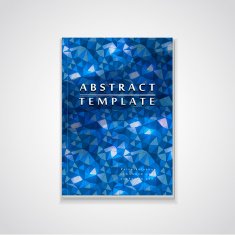 blue mosaic background design for book cover