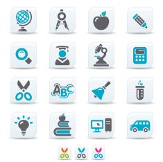 Education icons N113