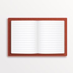 Simple opened isolated red book Vector