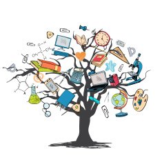 Education icon doodle tree N2