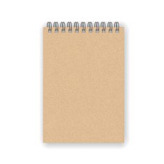 blank spiral notebook