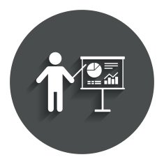 Presentation billboard sign icon Diagram symbol N6