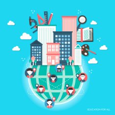flat design for education all