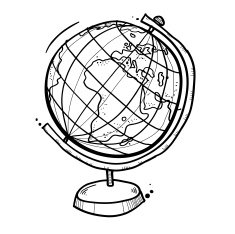 globe doodle N44