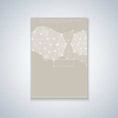 soft geometric background design for book cover
