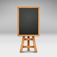 blank blackboard or sandwich board N2