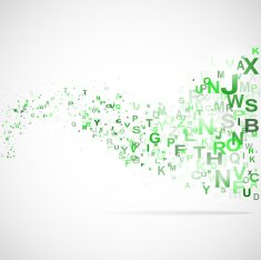 Abstract background with abc letters N2