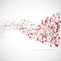 Abstract background with abc letters N6