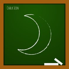 Vector moon icon Eps10