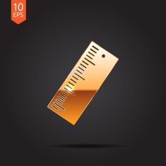 Vector ruler icon Eps10 N5