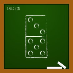 Vector domino icon Eps10