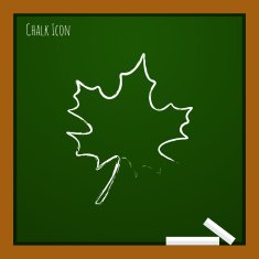 Vector maple leaf icon Eps10