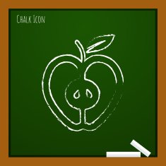 Vector apple icon Eps10