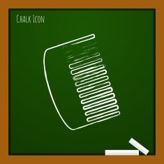 Vector hairbrush icon Eps10