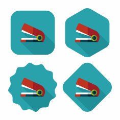 Stapler flat icon with long shadow eps10 N6