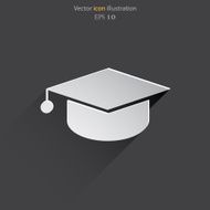 Vector academic cap web icon