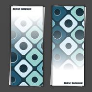 Set of banner templates with abstract background N5