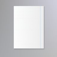 Sheet of lined paper