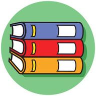 horizontal books icon