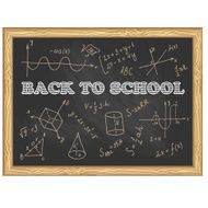 Empty clean old chalkboard isolated on white background