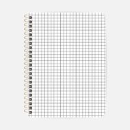 Opened notepad notebook sheet in a cage