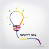 Creative light bulb Idea concept background N11