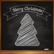 Hand-drawn christmas tree