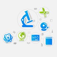 Education sticker infographic N10