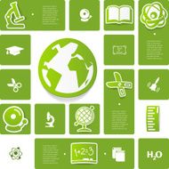Education sticker infographic N11
