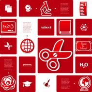 Education sticker infographic N12