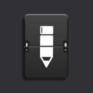 vector modern scoreboard black icon N7