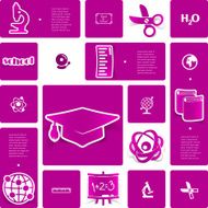 Education sticker infographic N19