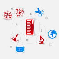 Education sticker infographic N21