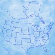 Abstract USA map