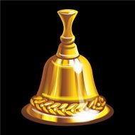 Collection of mascots golden bell