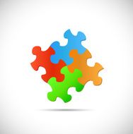 Puzzle Pieces Illustration