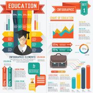 Education info graphic design clean vector N10