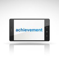 achievement word on mobile phone